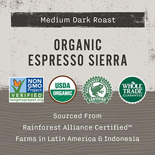 Allegro Coffee Organic Espresso Sierra Ground Coffee, 12 Oz