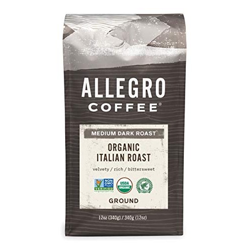 Allegro Coffee Organic Italian Roast Ground Coffee, 12 Oz