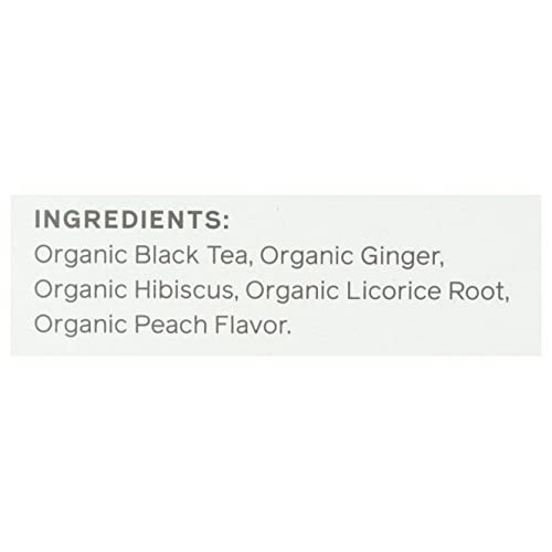 Allegro Tea, Organic Ginger Peach Black Tea Bags, 20 ct