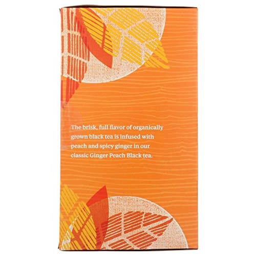 Allegro Tea, Organic Ginger Peach Black Tea Bags, 20 ct