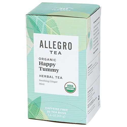 Allegro Tea, Organic Happy Tummy Tea Bags, 20 ct Allegro Tea, Organic Happy Tummy Tea Bags, 20 ct