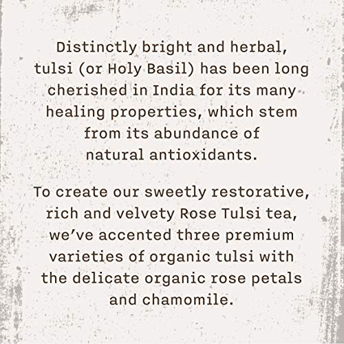 Allegro Tea, Organic Rose Tulsi Tea Bags, 20 Ct