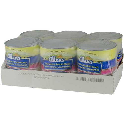 Allens Canned Vegetarian Refried Beans With Vegetable Oil Solid
