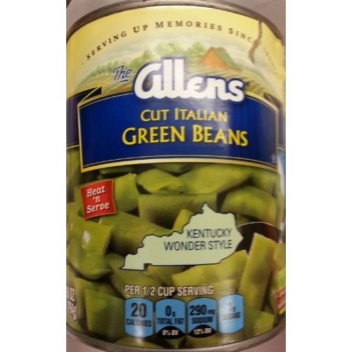 Allens Cut Italian Green Beans Kentucky Wonder Style 28 Ounce P