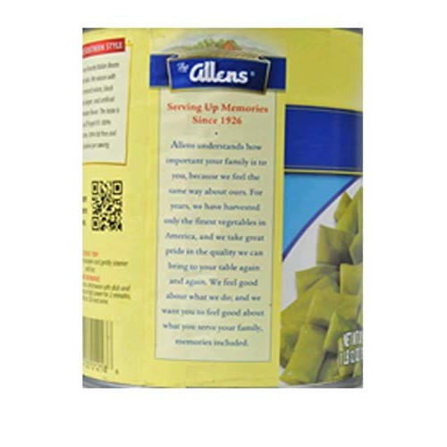 Allens Cut Italian Seasoned Kentucky Wonder Style Green Beans 28