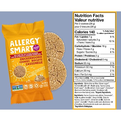 Allergy Smart Crunchy SNICKERDOODLE Chocolate Vegan Cookies | Gl...