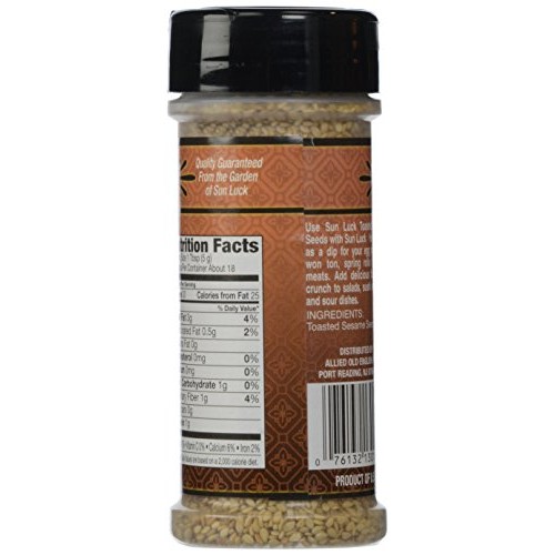 Sun Luck Toasted Sesame Seeds, 3.25 Ounce