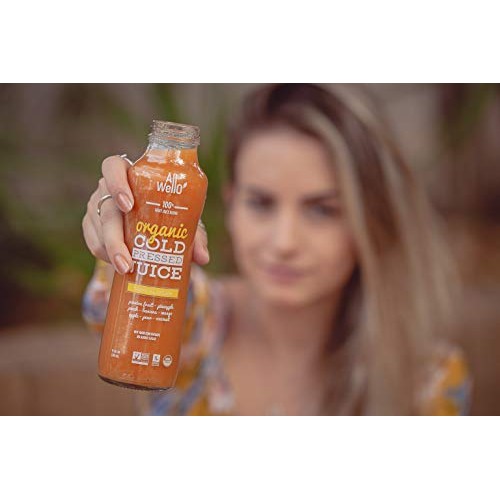 ALLWELLO Mix of Organic Cold Pressed Juice Drinks with Real Frui...
