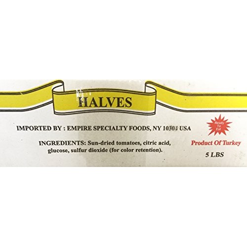 Sun Dried Tomato Halves 5 Pound By Alma Gourmet