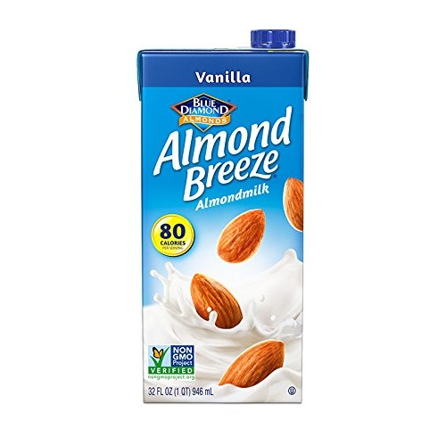 Almond Breeze Almond Milk, Vanilla, 32 Ounce Pack Of 6