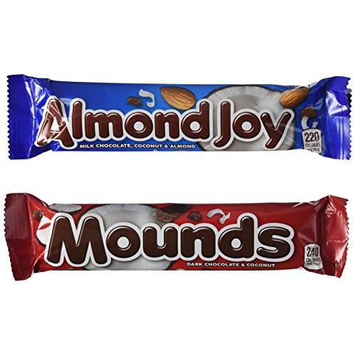Almond Joy and Mounds, 24 bar Variety Pack, 8.3 Ounce