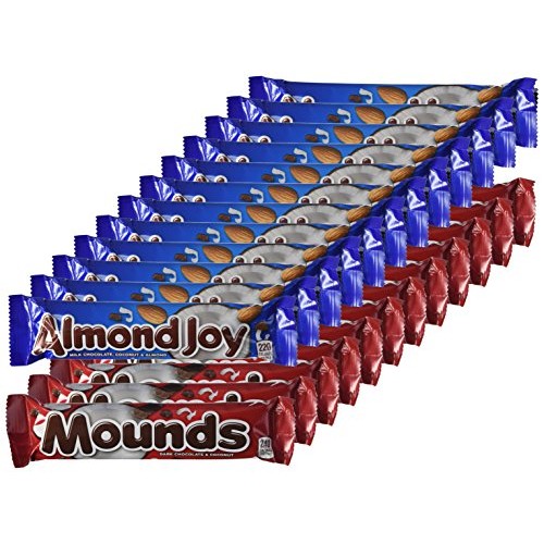 Almond Joy and Mounds, 24 bar Variety Pack, 8.3 Ounce