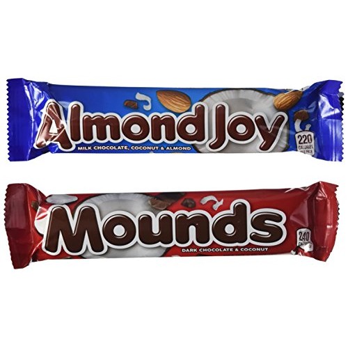 Almond Joy and Mounds, 24 bar Variety Pack, 8.3 Ounce