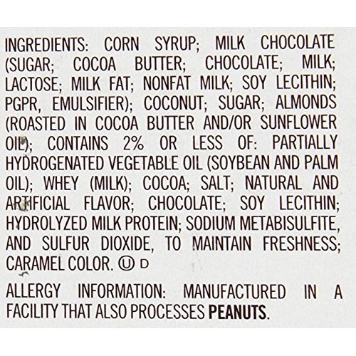 Almond Joy Chocolate Coconut Candy Bar Pack Of 36, Multicolore