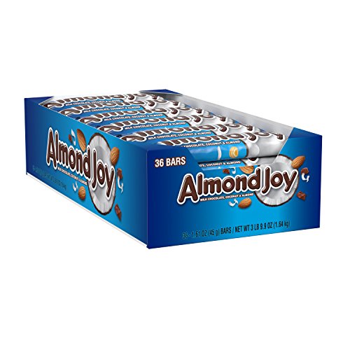 Almond Joy Chocolate Coconut Candy Bar Pack Of 36, Multicolore