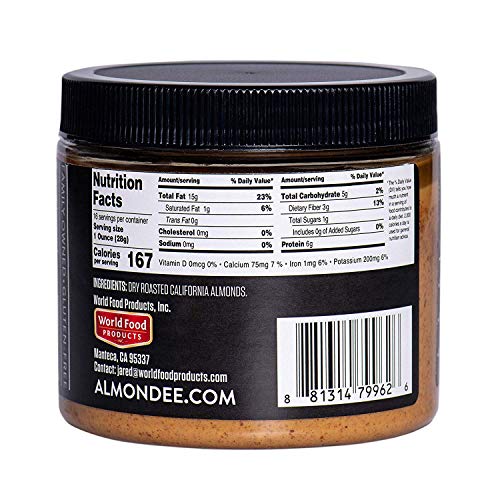 Almondee California Almond Butter - 16 Ounce Jar 2 Pack
