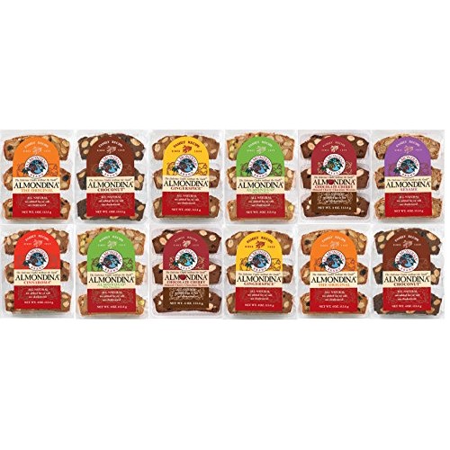 Almondina Almond Cookies, Variety Pack Flavors, Non-Dairy and Ko...