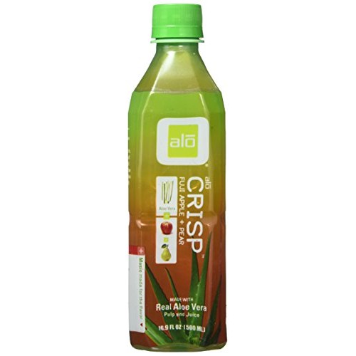 Alo Aloe Vera Drink - Crisp - Fuji Apple And Pear - 16.9 Oz