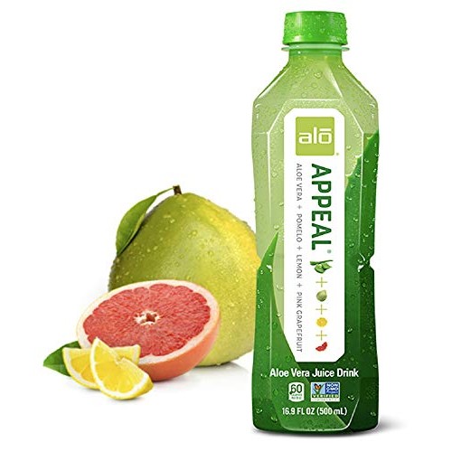 Alo Appeal Aloe Vera Juice Drink, Pomelo + Limon + Pink Grapefru