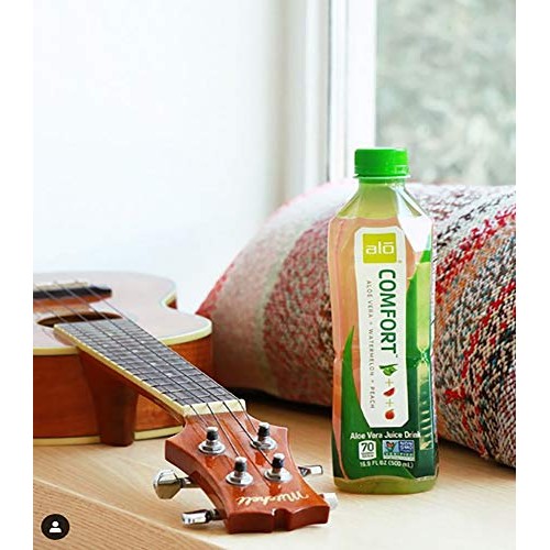 Alo Comfort Aloe Vera Juice Drink, Watermelon + Peach, Pack Of