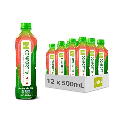 Alo Comfort Watermelon And Peach Aloe Vera Juice Drink, 16.9 Flu
