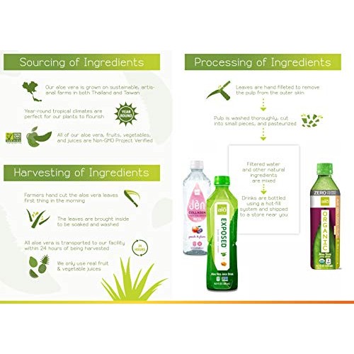 Alo Drink | Alo Spring Aloe Vera Juice Drink | Mixed Berry | 12