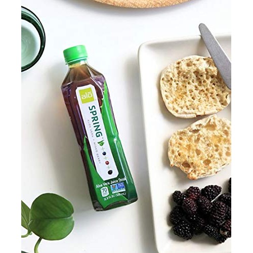 Alo Drink | Alo Spring Aloe Vera Juice Drink | Mixed Berry | 12