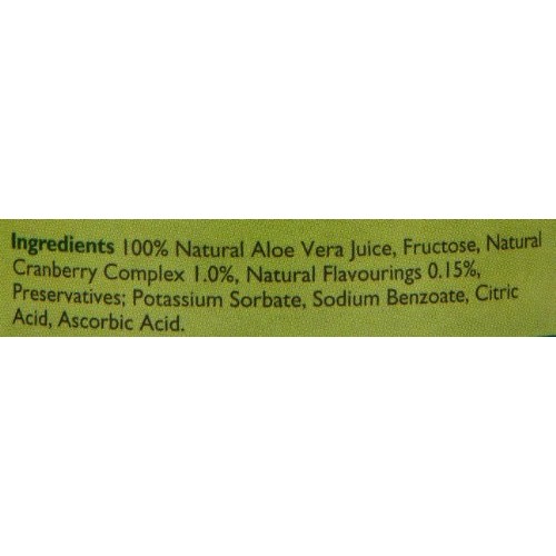 Aloe Pura Aloe Vera Juice Cran &Amp; Blue 500Ml