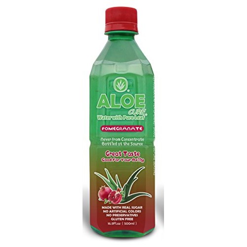 Pomegranate Aloecure Juice With Pulp, Aloe Vera Drink, Pack Of 1