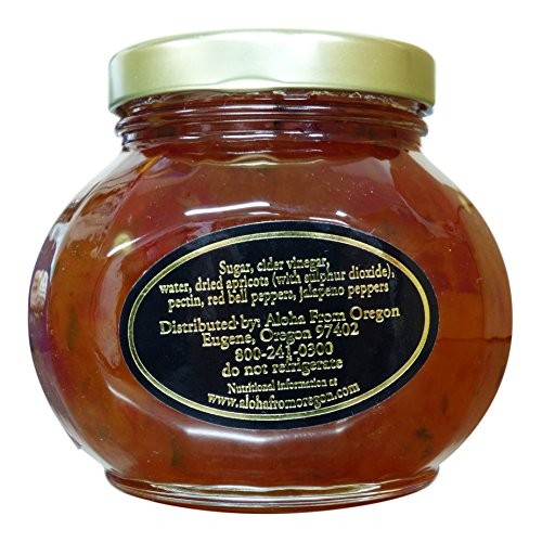 Aloha From Oregon Pepper Jelly Preserves, 10 Ounce Jar Habanero