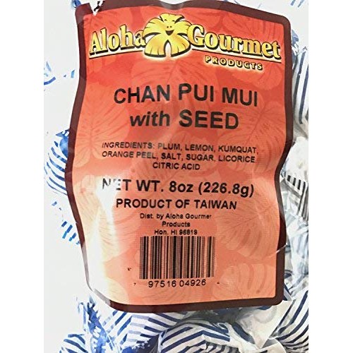 Aloha Gourmet Chan Pui Mui Dried Plum With Seed
