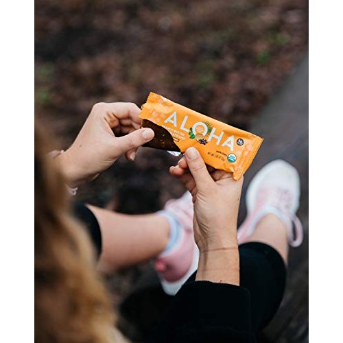 Aloha Organic Plant Based Protein Bars |Peanut Butter Chocolate