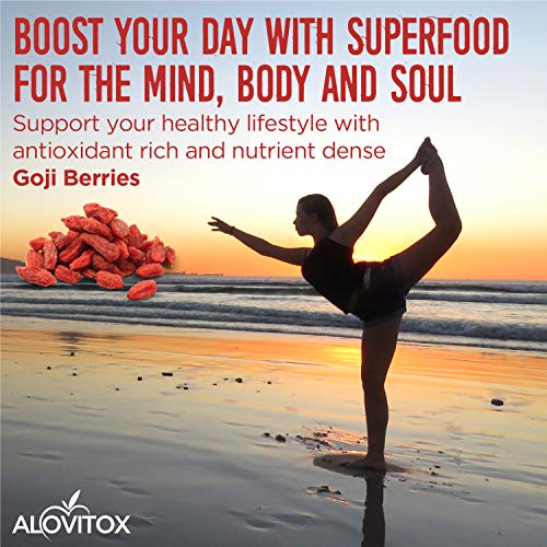 Alovitox Organic Goji Berries 16 Oz | Raw, Vegan, Gluten Free Su