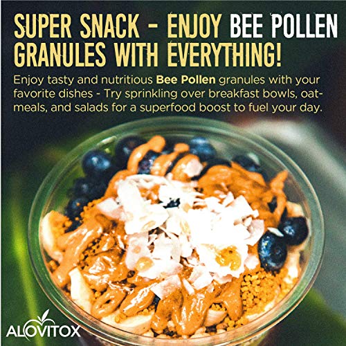 Alovitox Bee Pollen Granules | 100% Pure, Natural Raw Bee Pollen Alovitox Bee Pollen Granules | 100% Pure, Natural Raw Bee Pollen