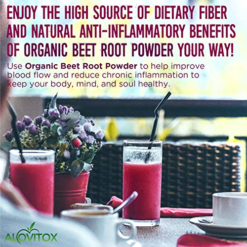 Alovitox Organic Beet Root Powder 16 Oz Raw Vegan &Amp; Gluten Free
