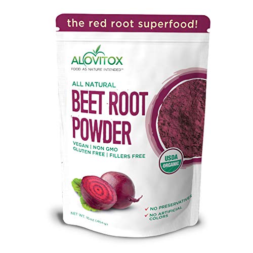 Alovitox Organic Beet Root Powder 16 Oz Raw Vegan &Amp; Gluten Free