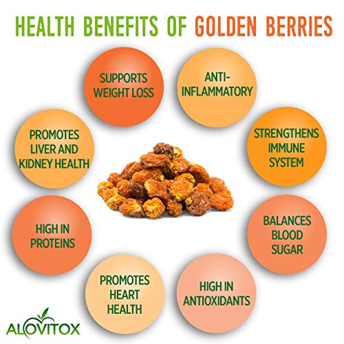 Organic Sun Dried Golden Berries 8 Oz | Raw, Vegan, Gluten Free