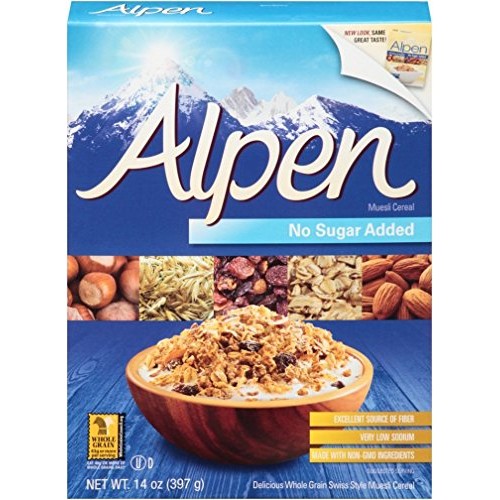 Alpen Muesli Cereal No Sugar Added, 3 Pack Of 14 Ounce Boxes