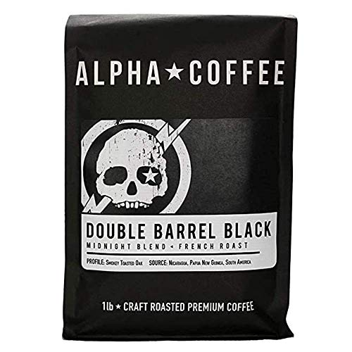 Alpha Coffee – Double Barrel Black - 16 Oz. Premium Gourmet Craf