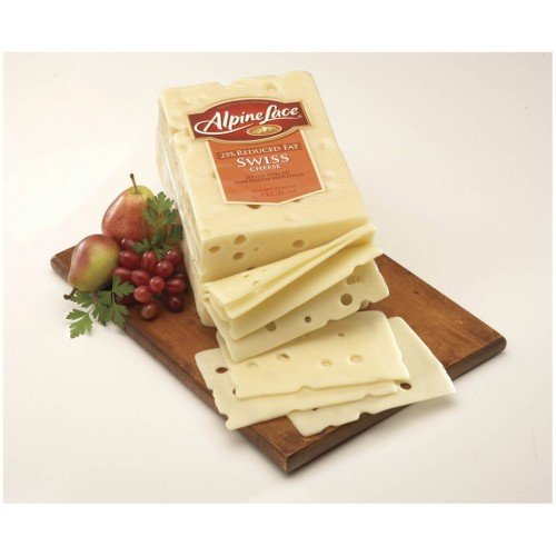Swiss Cheese Reduced Fat 25% Less Fat 8Oz Sliced By Holandeli