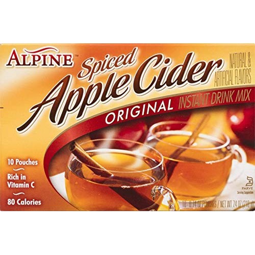 Alpine Spiced Cider Apple Flavor Drink Mix, 10 pouches Pack of 1