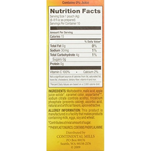 Alpine Spiced Apple Cider Sugar Free-10 Pack