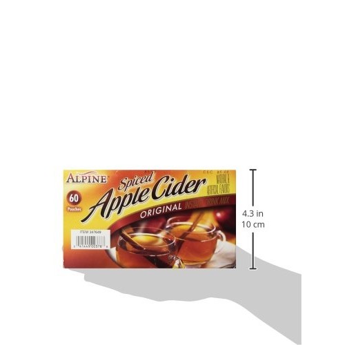 Alpine Spiced Apple Cider Drink Mix, Original, 0.74 Oz, 60 Count