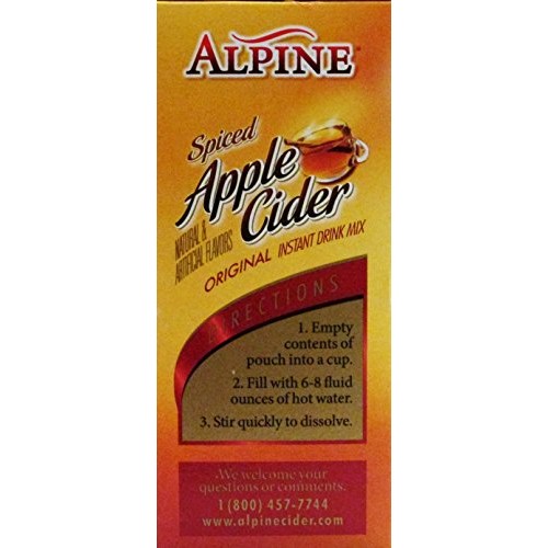 Alpine Spiced Apple Cider Original Instant Drink Mix, 12-Count ....