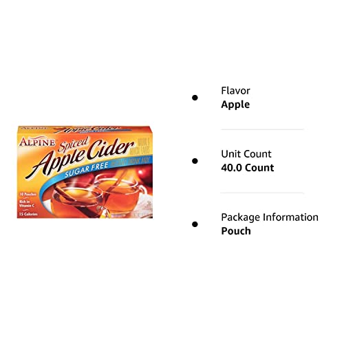 Alpine Spiced Apple Cider Sugar Free-10 pack - PACK OF 4