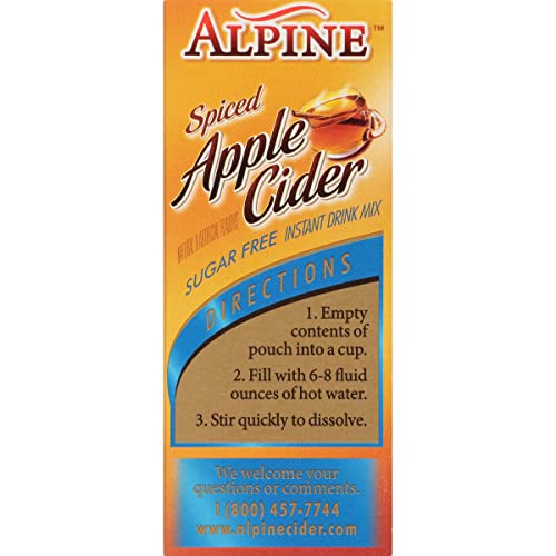 Alpine Sugar-Free Spiced Apple Cider Mix - Pack of 2