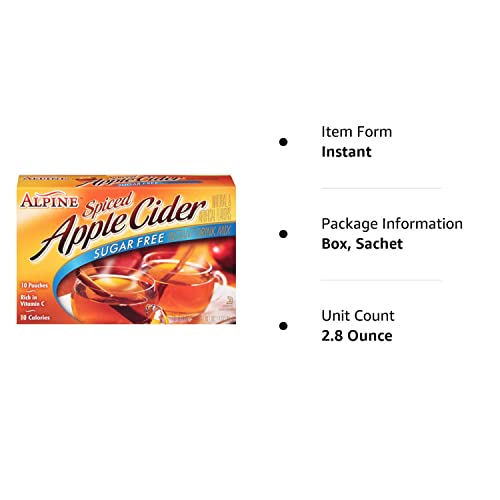 Alpine Sugar-Free Spiced Apple Cider Mix - Pack of 2