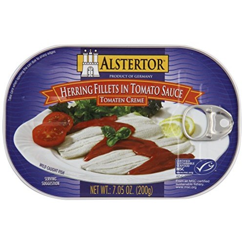 Alstertor Herrings In Tomato Sauce, 7-Ounce Pack Of 5