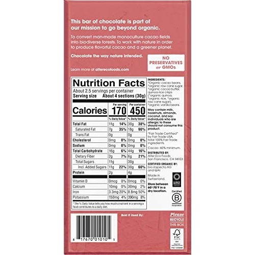 Alter Eco | Chocolate Bars | Pure Dark Cocoa, Fair Trade, Organi