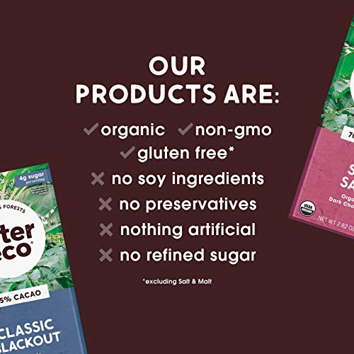 Alter Eco | Single Chocolate Bars | Pure Dark Cocoa, Fair Trade,